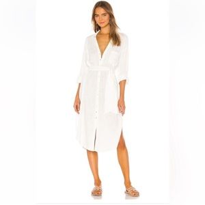 L*SPACE Barcelona Dress in Cream White Size M/L